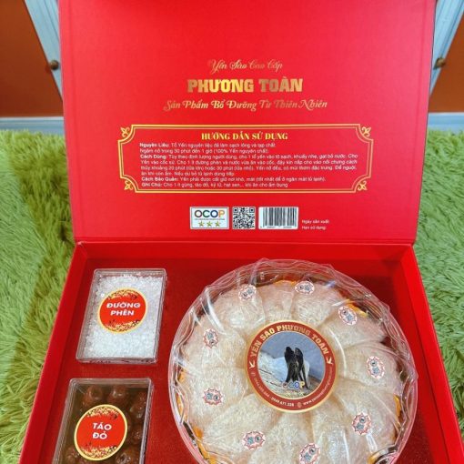 Yến tinh chế sơ mướp lên khuôn loại 50g